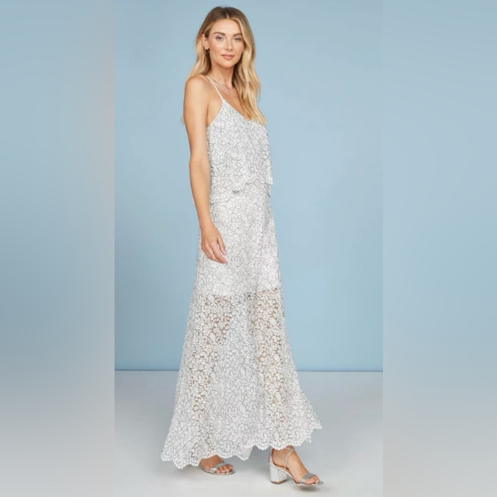 Willow & Clay Maxi Dress partially lined size small